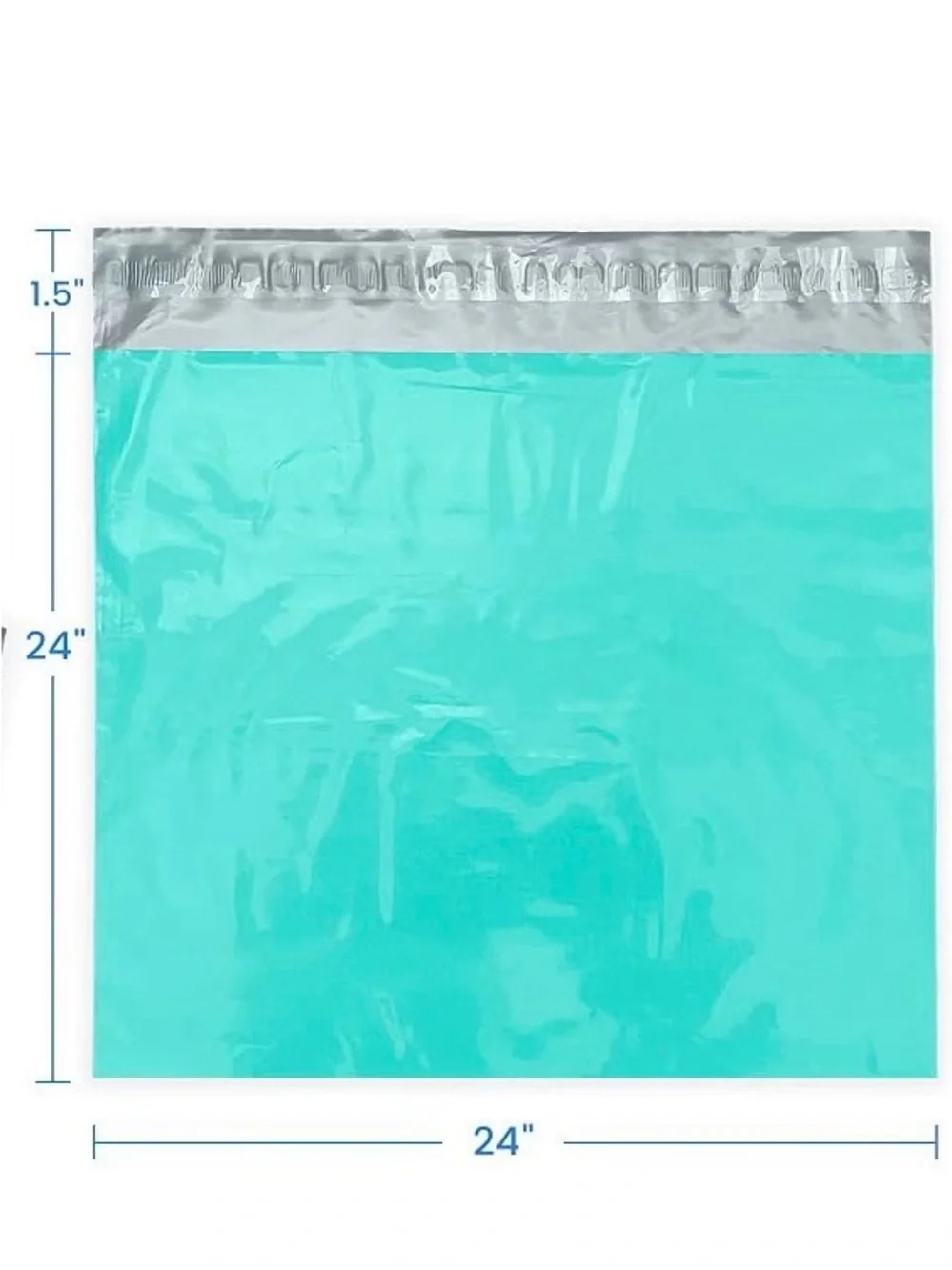 Aqua Teal Poly Mailer Bags - Pack of 15